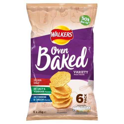 Walkers Oven Baked Variety Multipack Snacks 6x 25g RRP 2 CLEARANCE XL 1